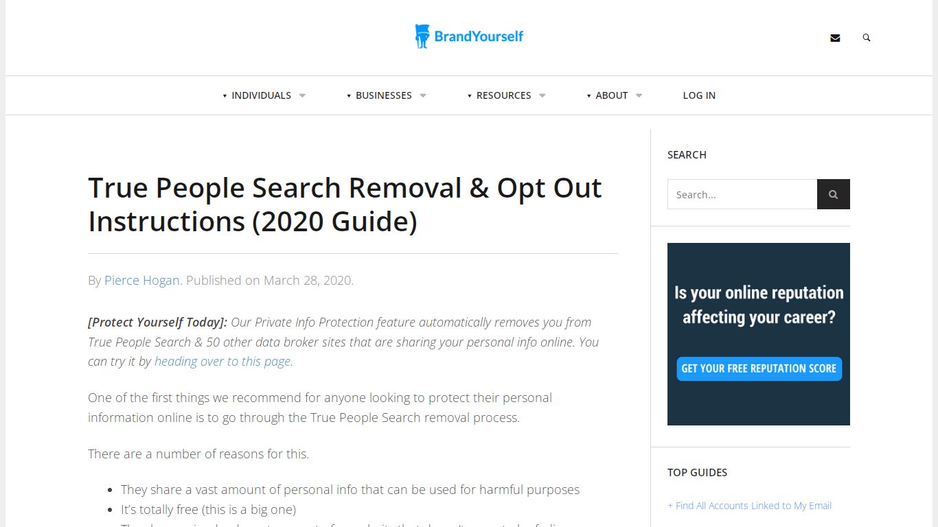 True People Search Removal & Opt Out Instructions [2020 UPDATE]